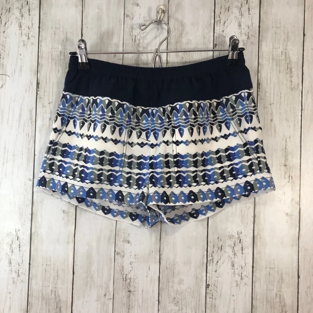 BCBGMAXAZRIA Teagan Larkspur Blue Combo Short XS